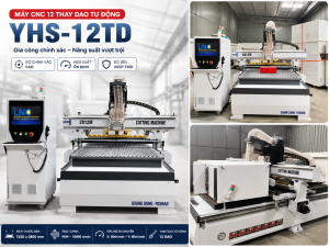 Máy CNC 12 thay dao tự động YHS-12TD Cường Phát